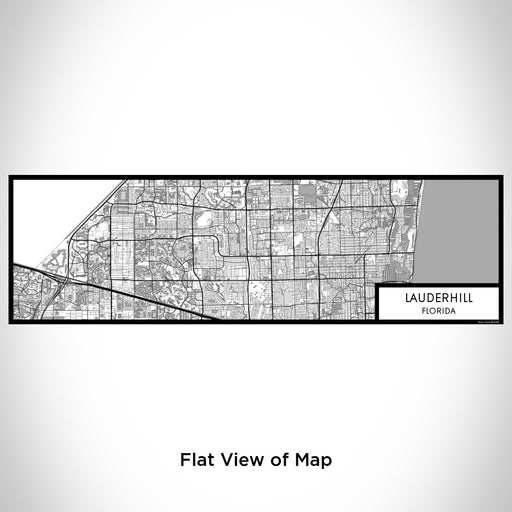 Flat View of Map Custom Lauderhill Florida Map Enamel Mug in Classic
