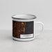 Right View Custom Lauderhill Florida Map Enamel Mug in Ember
