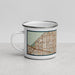 Left View Custom Lauderhill Florida Map Enamel Mug in Woodblock