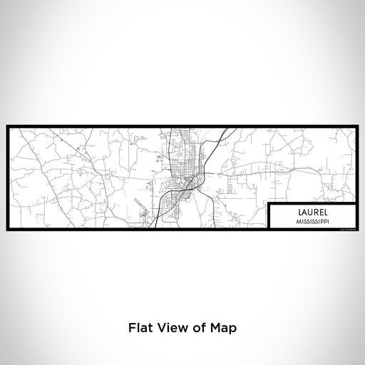 Flat View of Map Custom Laurel Mississippi Map Enamel Mug in Classic