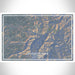 Lavender Peak Colorado Map Print Landscape Orientation in Afternoon Style With Shaded Background