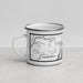 Left View Custom Lavender Peak Colorado Map Enamel Mug in Classic