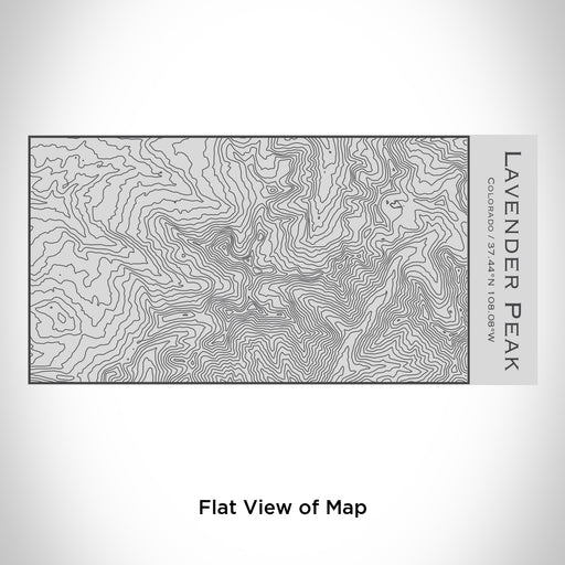 Rendered View of Lavender Peak Colorado Map Engraving on 17oz Stainless Steel Insulated Cola Bottle