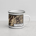 Right View Custom Lavender Peak Colorado Map Enamel Mug in Ember