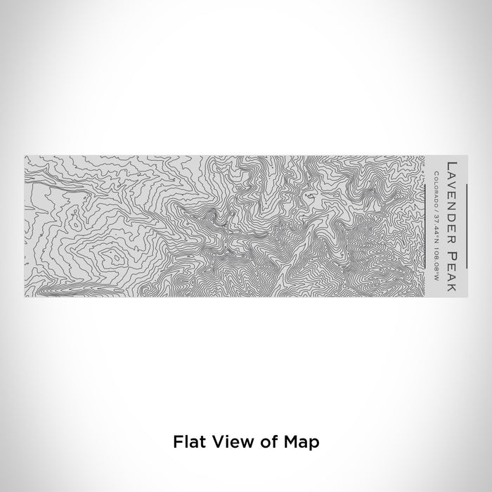 Rendered View of Lavender Peak Colorado Map Engraving on 10oz Stainless Steel Insulated Cup with Sipping Lid