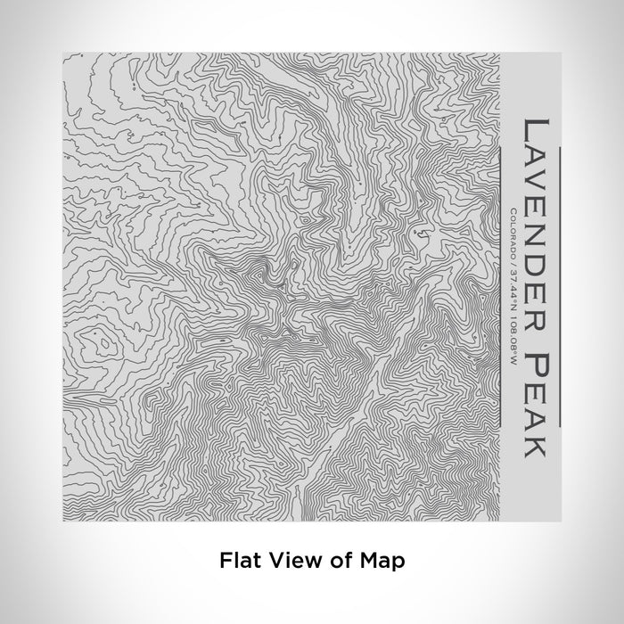Rendered View of Lavender Peak Colorado Map Engraving on 17oz Stainless Steel Insulated Tumbler