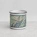 Front View Custom Lavender Peak Colorado Map Enamel Mug in Woodblock