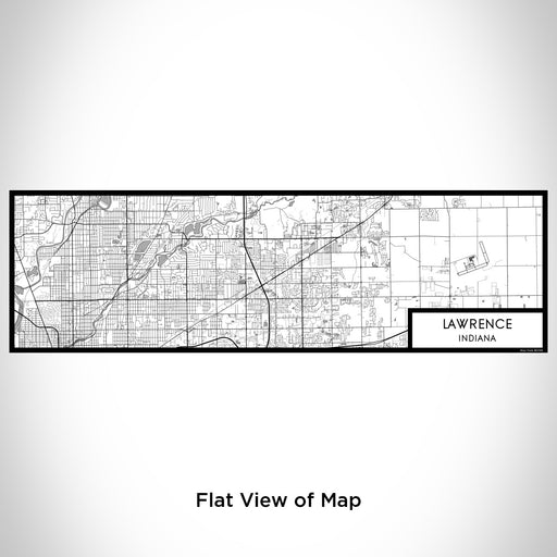 Flat View of Map Custom Lawrence Indiana Map Enamel Mug in Classic