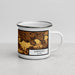 Right View Custom Lawrence Kansas Map Enamel Mug in Ember