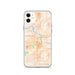 Custom Lawrence Kansas Map Phone Case in Watercolor