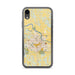 Custom Lawrence Kansas Map Phone Case in Woodblock