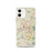 Custom Lawrence Massachusetts Map iPhone 12 Phone Case in Woodblock