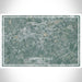 Lawrenceville Georgia Map Print Landscape Orientation in Afternoon Style With Shaded Background
