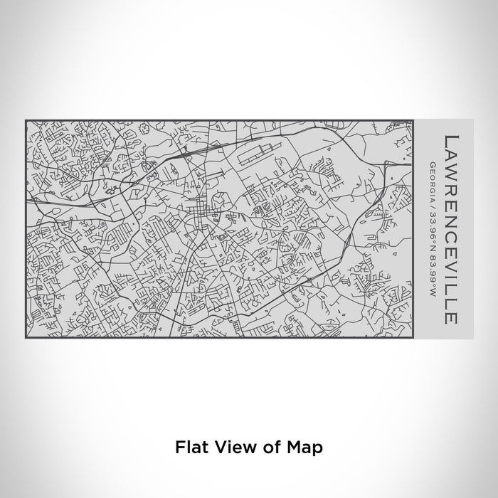 Rendered View of Lawrenceville Georgia Map Engraving on 17oz Stainless Steel Insulated Cola Bottle