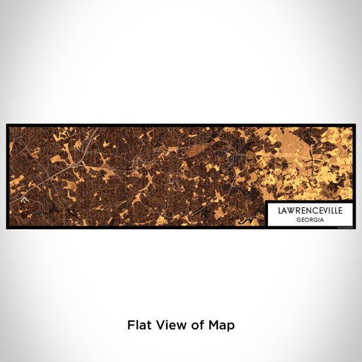 Flat View of Map Custom Lawrenceville Georgia Map Enamel Mug in Ember