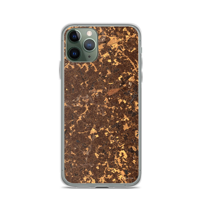 Custom Lawrenceville Georgia Map Phone Case in Ember