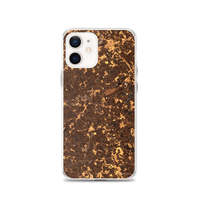Custom Lawrenceville Georgia Map iPhone 12 Phone Case in Ember