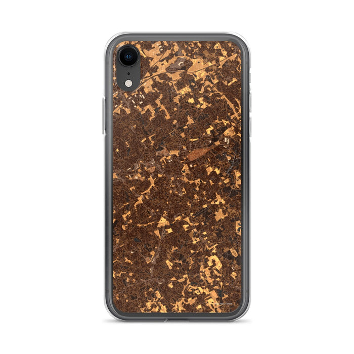 Custom Lawrenceville Georgia Map Phone Case in Ember
