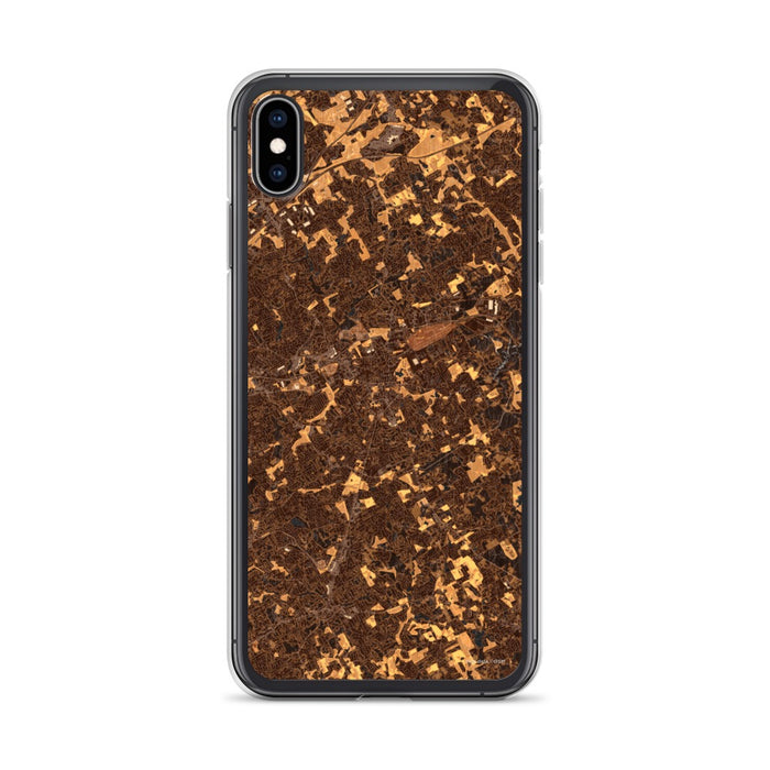 Custom Lawrenceville Georgia Map Phone Case in Ember