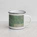 Right View Custom Lawton Oklahoma Map Enamel Mug in Afternoon
