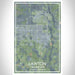 Lawton Oklahoma Map Print Portrait Orientation in Afternoon Style With Shaded Background