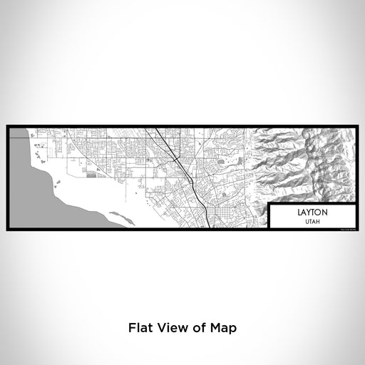 Flat View of Map Custom Layton Utah Map Enamel Mug in Classic