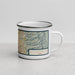 Right View Custom Layton Utah Map Enamel Mug in Woodblock