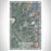 Leadville Colorado Map Print Portrait Orientation in Afternoon Style With Shaded Background