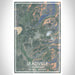 Leadville Colorado Map Print Portrait Orientation in Afternoon Style With Shaded Background