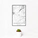 12x18 Leadville Colorado Map Print Portrait Orientation in Classic Style With Small Cactus Plant in White Planter
