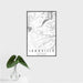 16x24 Leadville Colorado Map Print Portrait Orientation in Classic Style With Tropical Plant Leaves in Water