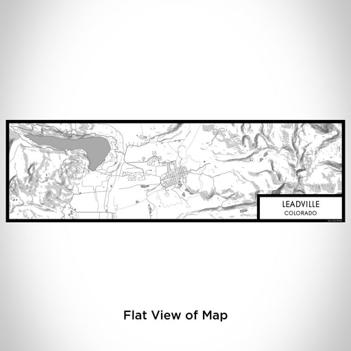 Flat View of Map Custom Leadville Colorado Map Enamel Mug in Classic