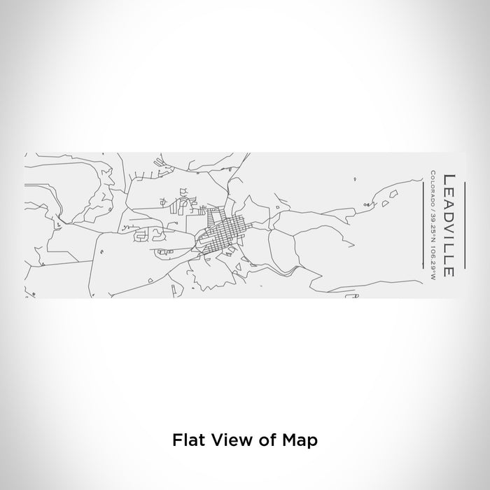 Rendered View of Leadville Colorado Map Engraving on 10oz Stainless Steel Insulated Cup with Sliding Lid in White