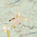 Leadville Colorado Map Print in Woodblock Style Zoomed In Close Up Showing Details