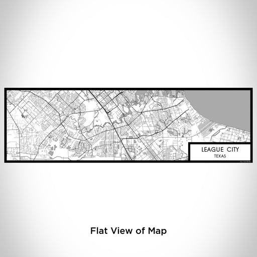 Flat View of Map Custom League City Texas Map Enamel Mug in Classic
