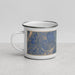 Left View Custom Leavenworth Washington Map Enamel Mug in Afternoon