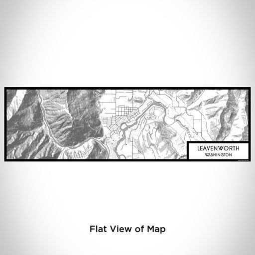 Flat View of Map Custom Leavenworth Washington Map Enamel Mug in Classic