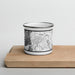 Front View Custom Leavenworth Washington Map Enamel Mug in Classic on Cutting Board