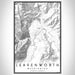 Leavenworth Washington Map Print Portrait Orientation in Classic Style With Shaded Background