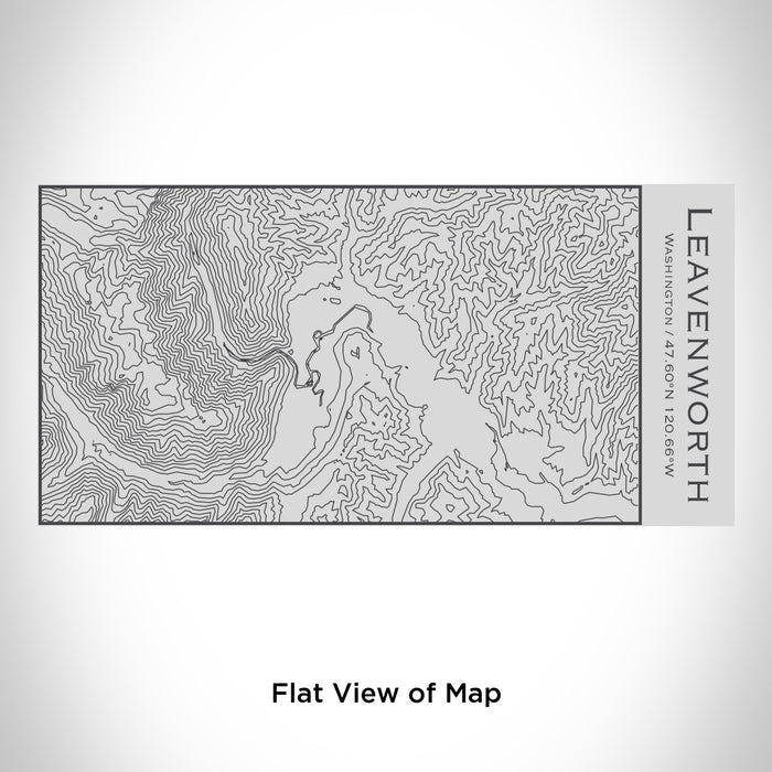 Rendered View of Leavenworth Washington Map Engraving on 17oz Stainless Steel Insulated Cola Bottle