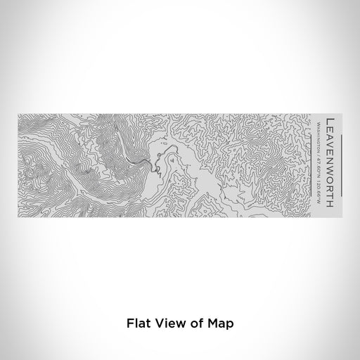 Rendered View of Leavenworth Washington Map Engraving on 10oz Stainless Steel Insulated Cup with Sipping Lid