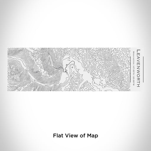 Rendered View of Leavenworth Washington Map Engraving on 10oz Stainless Steel Insulated Cup with Sliding Lid in White