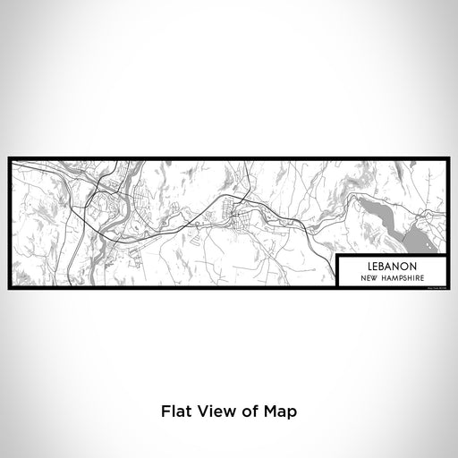 Flat View of Map Custom Lebanon New Hampshire Map Enamel Mug in Classic