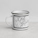 Left View Custom Lebanon New Hampshire Map Enamel Mug in Classic