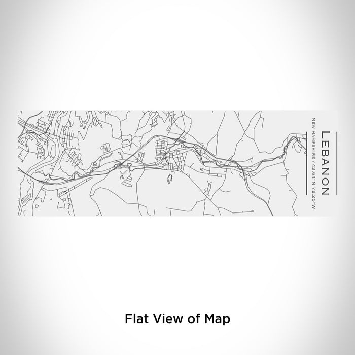 Rendered View of Lebanon New Hampshire Map Engraving on 10oz Stainless Steel Insulated Cup with Sliding Lid in White