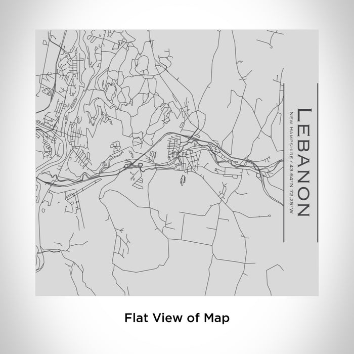 Rendered View of Lebanon New Hampshire Map Engraving on 17oz Stainless Steel Insulated Tumbler