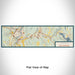 Flat View of Map Custom Lebanon New Hampshire Map Enamel Mug in Woodblock