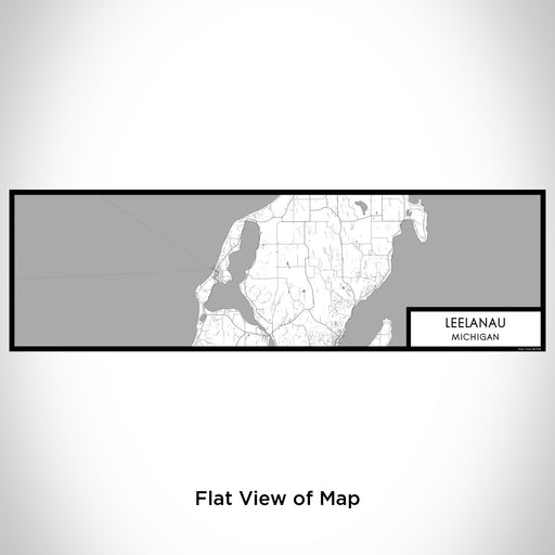 Flat View of Map Custom Leelanau Michigan Map Enamel Mug in Classic