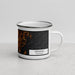Right View Custom Leelanau Michigan Map Enamel Mug in Ember