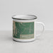Right View Custom Leelanau County Michigan Map Enamel Mug in Afternoon